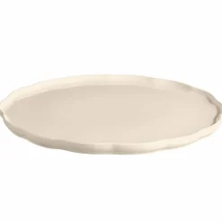 Madeleine serveringsfat rund, vanilj
