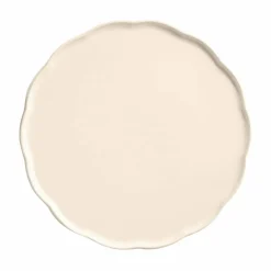 Madeleine Serveringsfat rund, cream