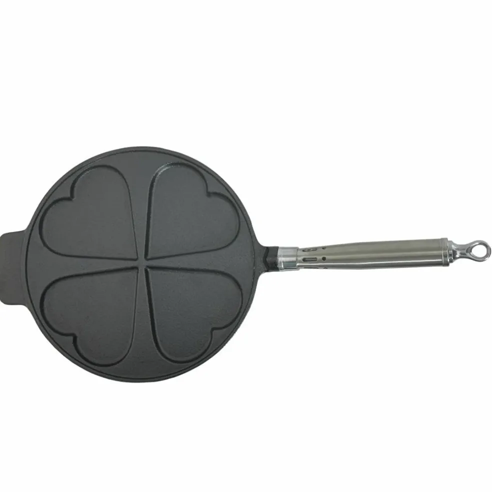 Maestro gjutjärnsplättpanna hjärtan 25 cm
