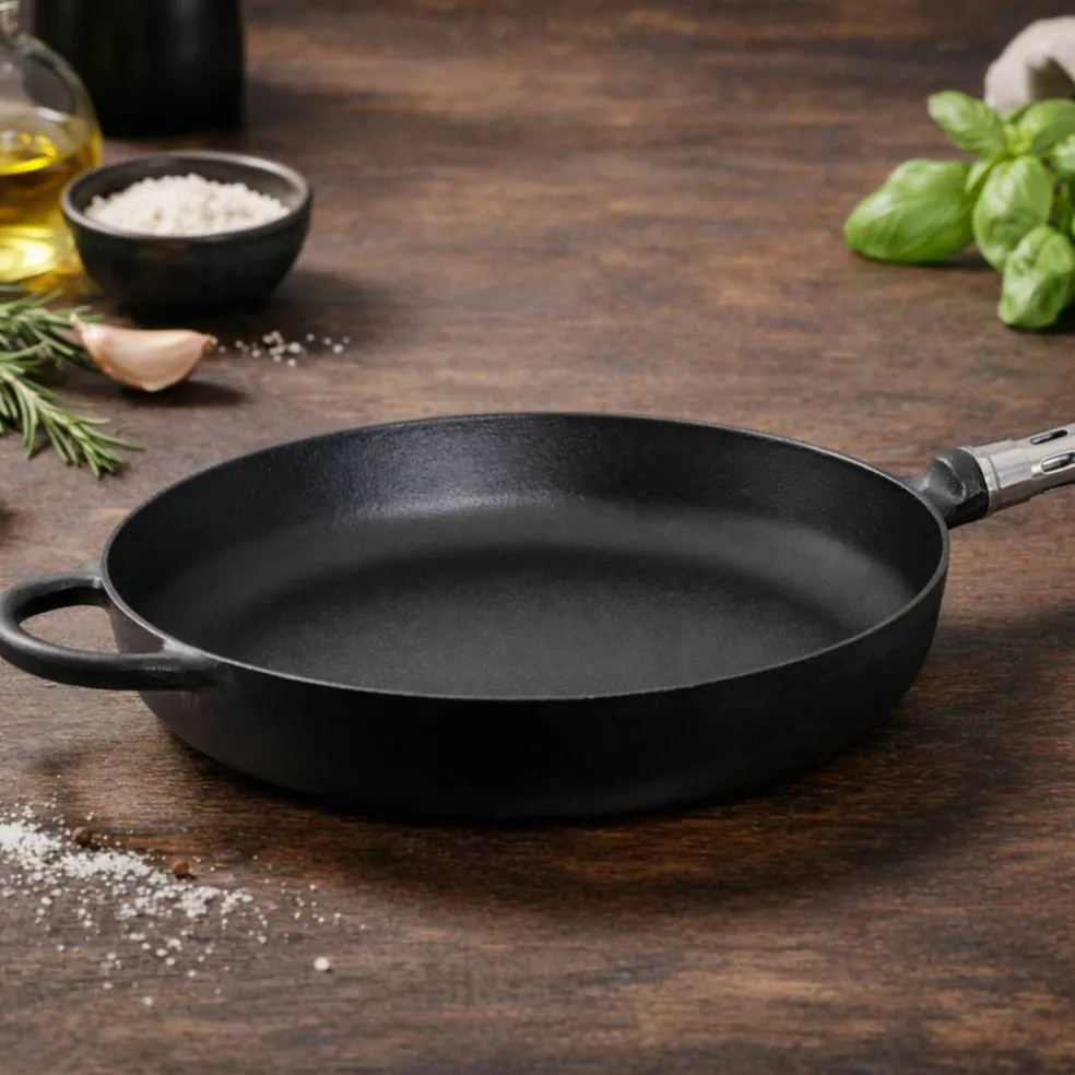 Maestro gjutjärnsstekpanna med utsvängd kant 28 cm