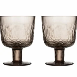 Mainio glas på fot 30 cl 2-pack, mocka