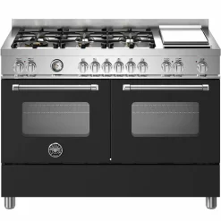 MAS126G2ENET Master gasspis med dubbelugn, 120 cm, mattsvart