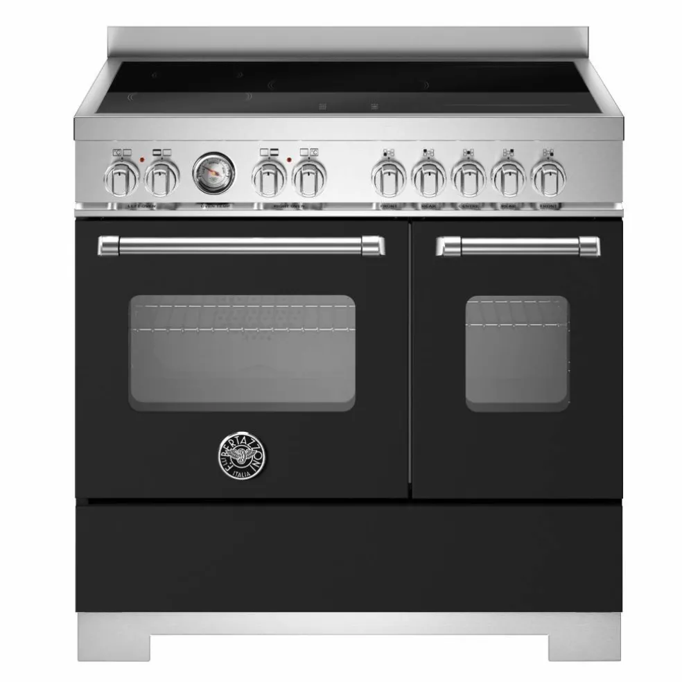 MAS95I2ENET2 Master induktionsspis 90 cm med 5 zoner och 2 ugnar, mattsvart