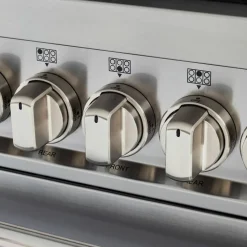 MAS125I2ENET2 Master induktionsspis 120 cm med 5 zoner, stekbord och 2 ugnar, mattsvart