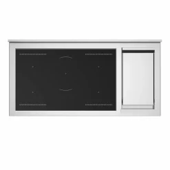 MAS125I2ENET2 Master induktionsspis 120 cm med 5 zoner, stekbord och 2 ugnar, mattsvart