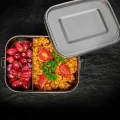 Matlåda med snap-lock 1200 ml, rostfritt stål