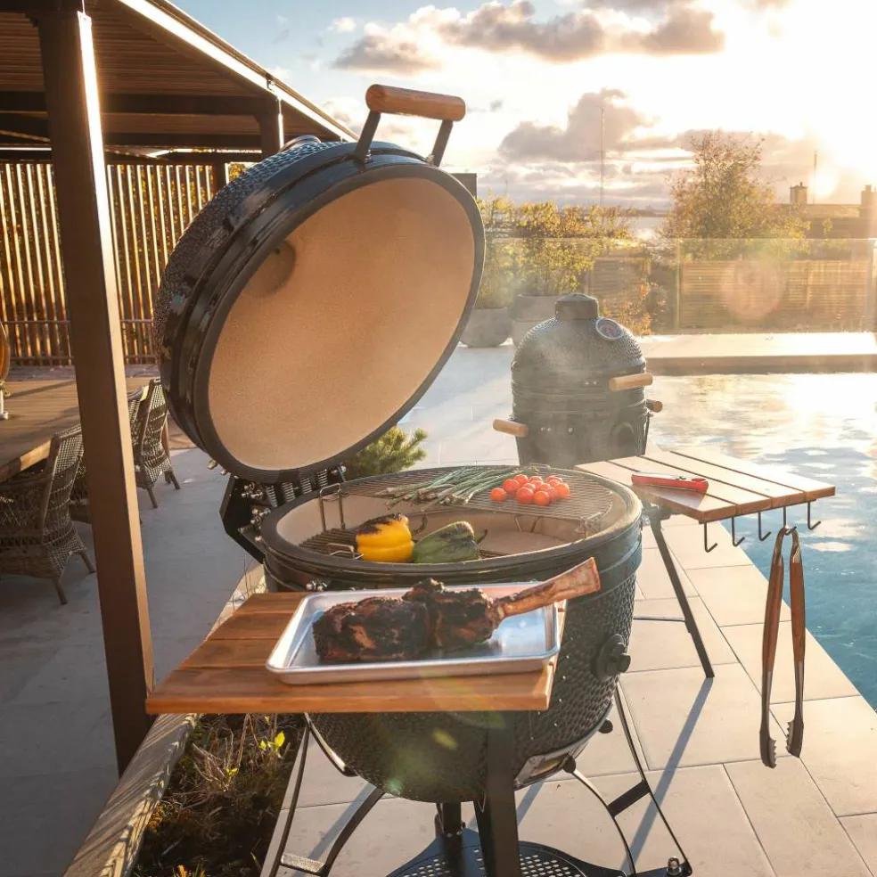 Maxi Gen 2 kamadogrill med Grillmästarens rotisserie, grön