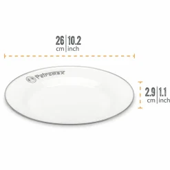 Middagstallrik 26 cm, vit 2-pack