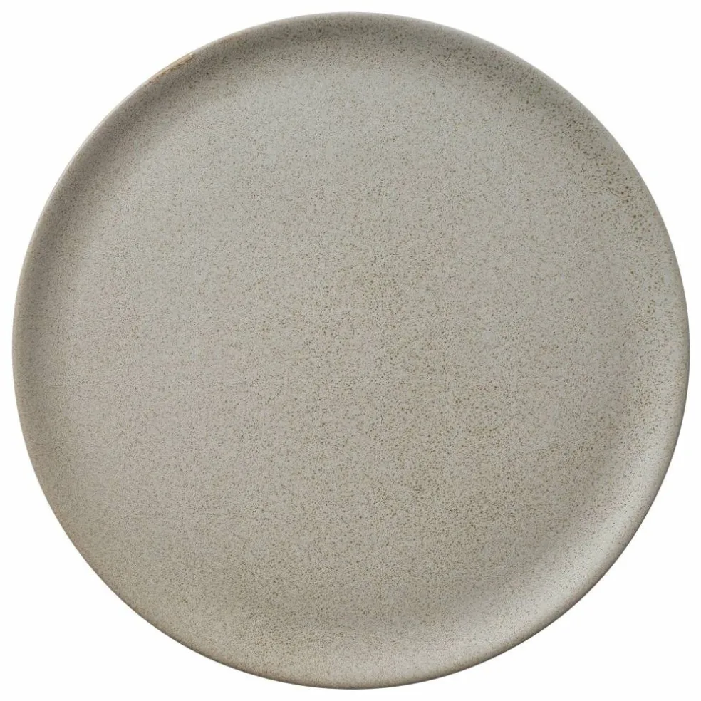 Middagstallrik, metallisk brun