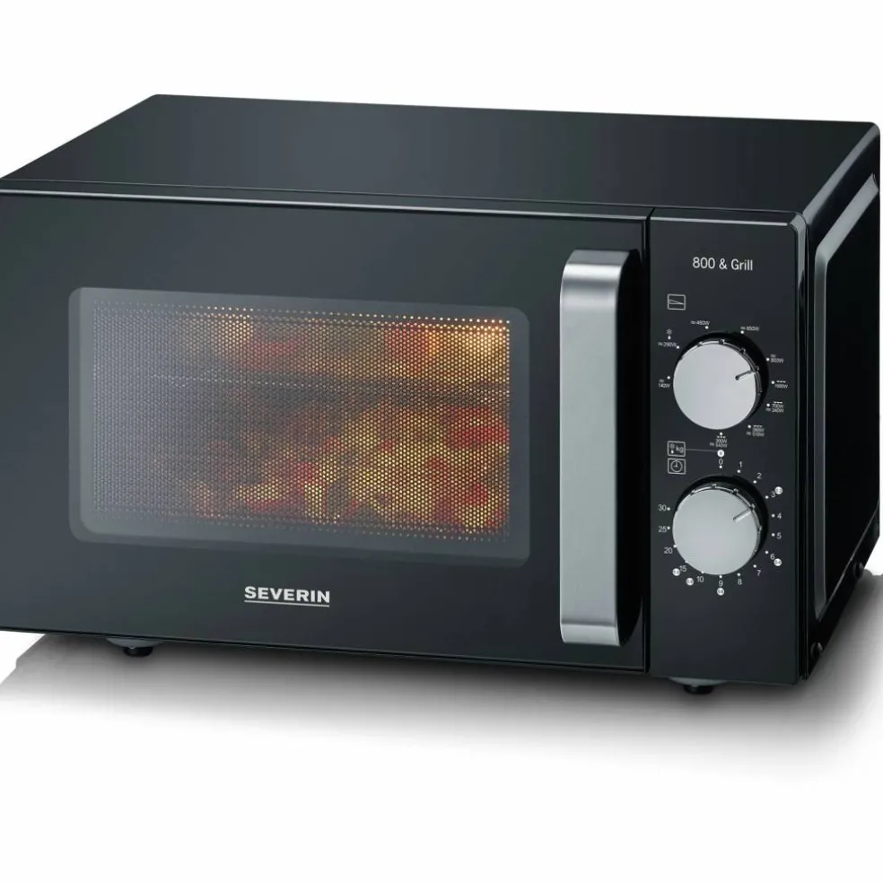 Mikrovågsugn med keramisk bottenplatta, 800 W