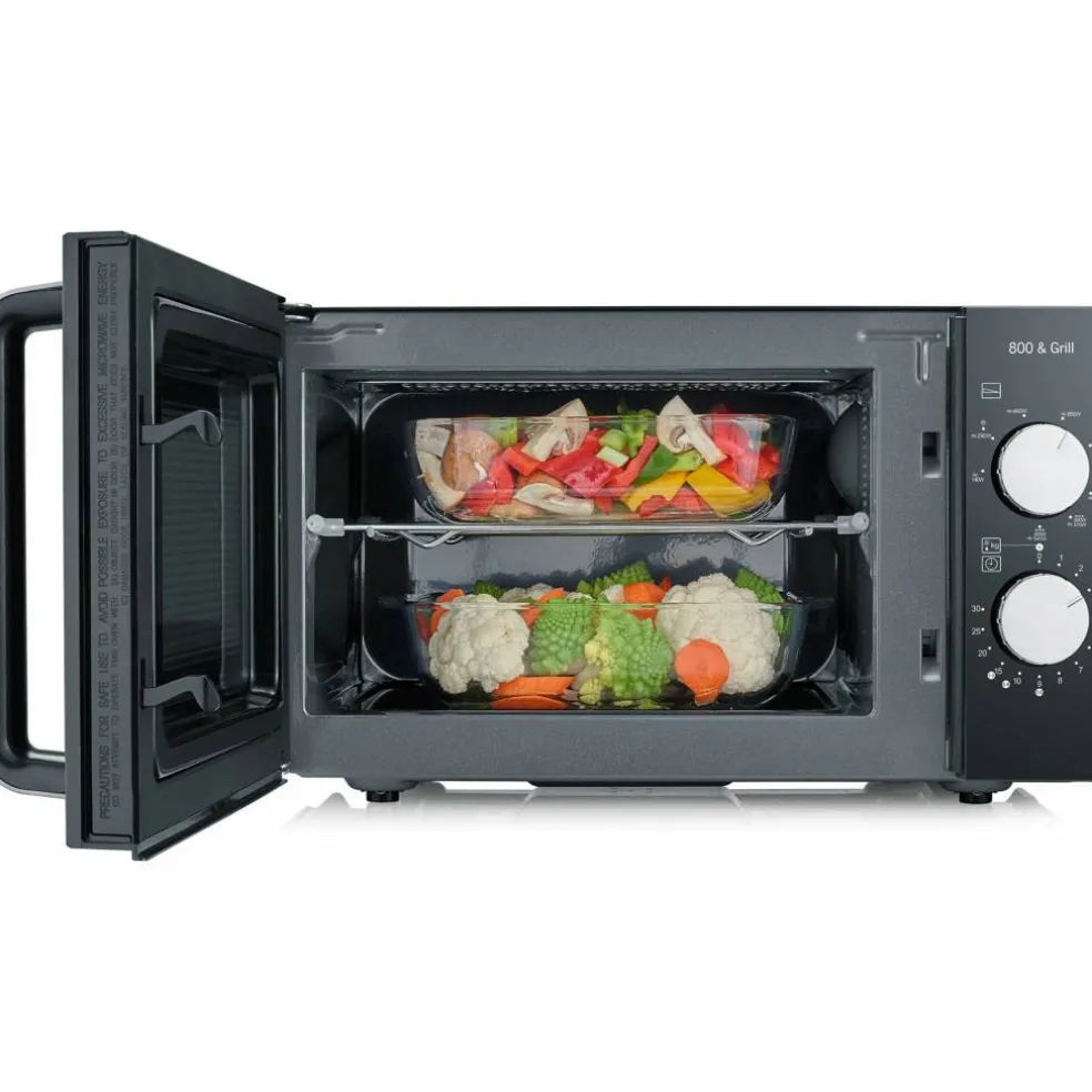 Mikrovågsugn med keramisk bottenplatta, 800 W