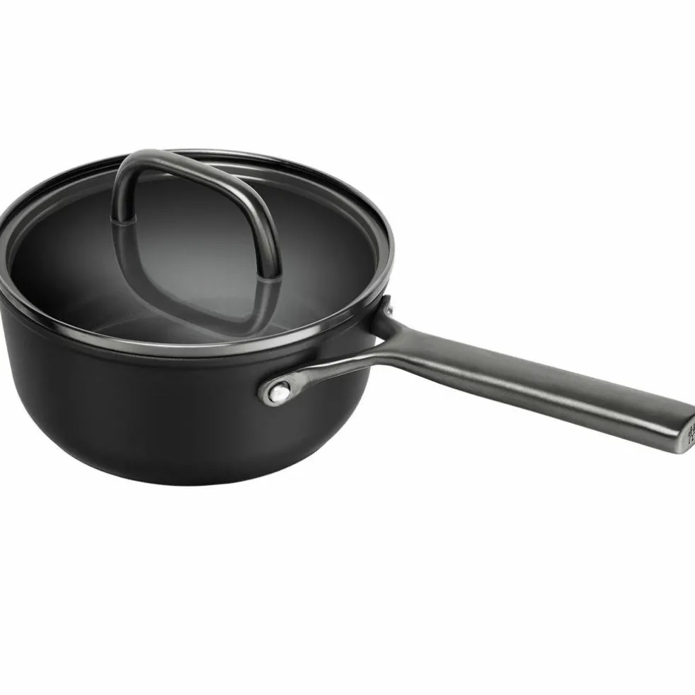 Milano kastrull med glaslock 18 cm, blå
