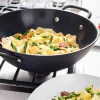 Milano wok 30 cm med glaslock, svart