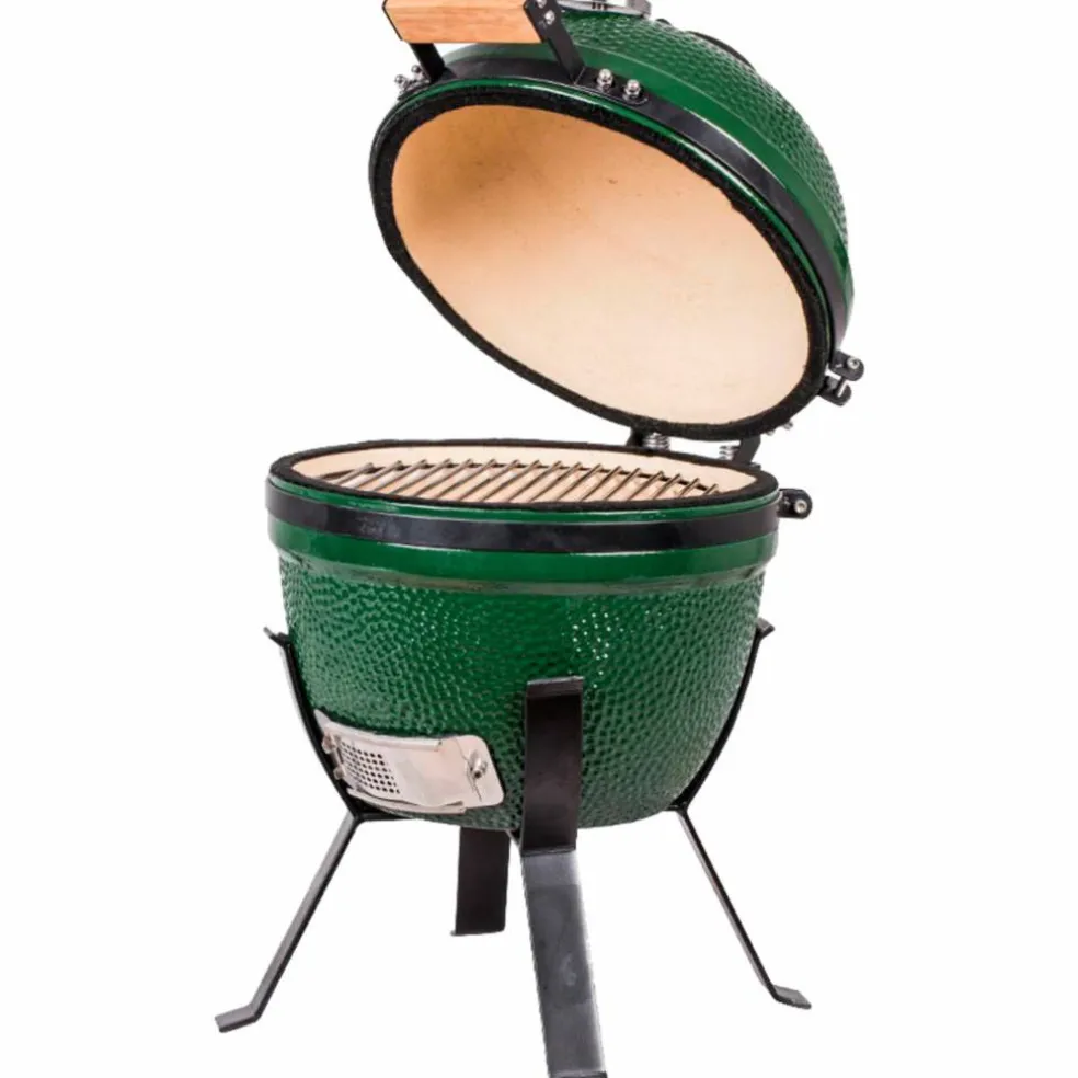 Mini kolgrill, grön
