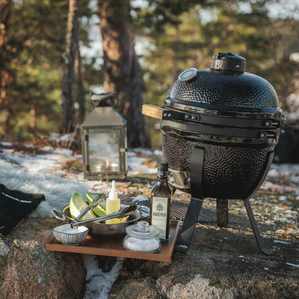 Mini kolgrill, grön