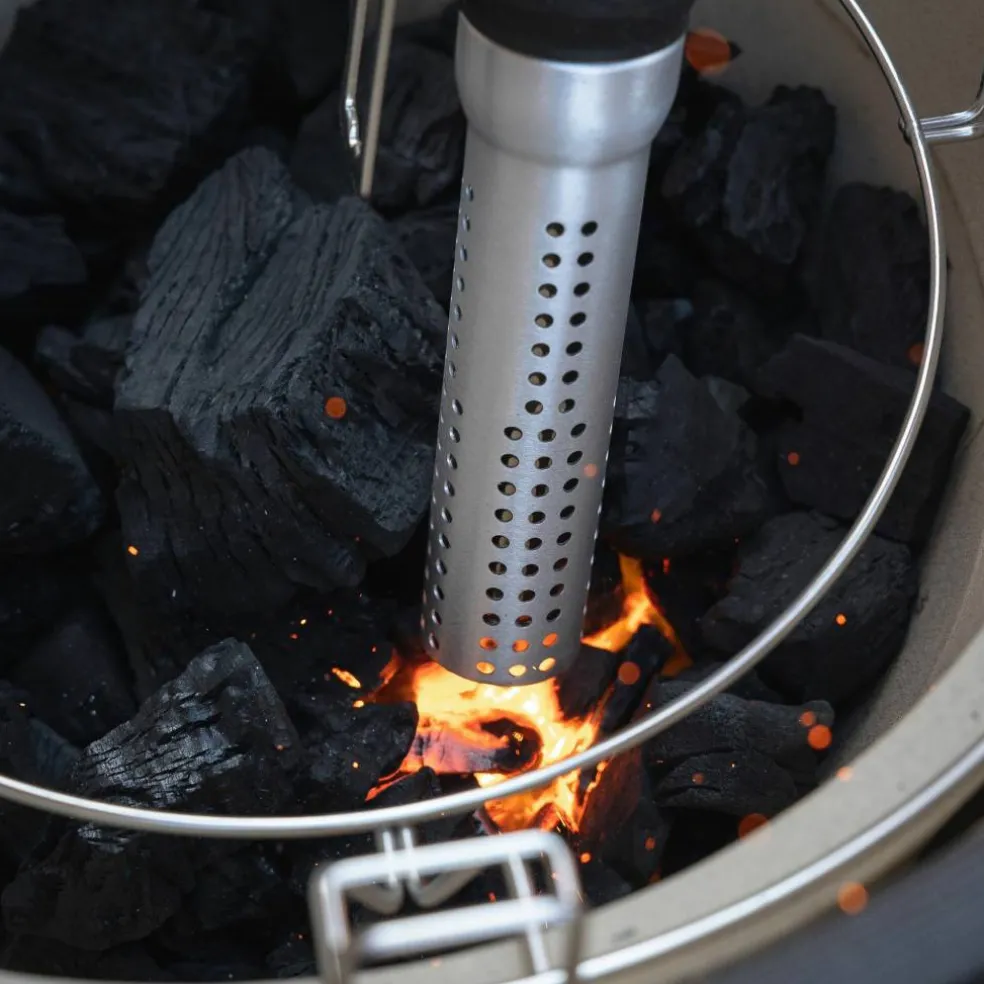 Mini kolgrill, grön