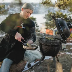 Mini kolgrill, svart