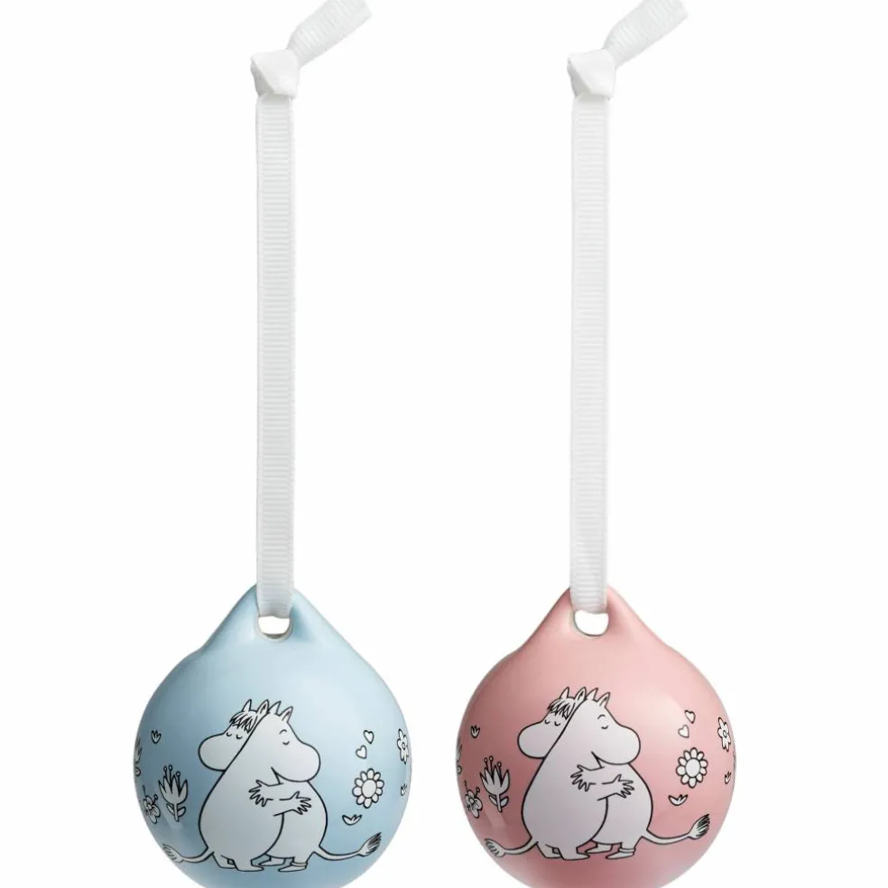 Minikulor 5 cm, rosa & blå, 2-pack