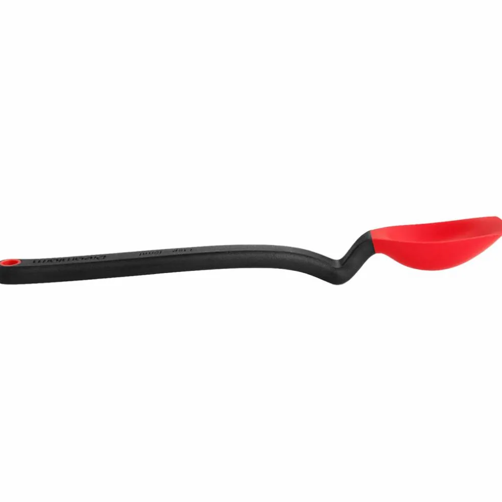 Mini Supoon skedformad slickepott, svart/blå
