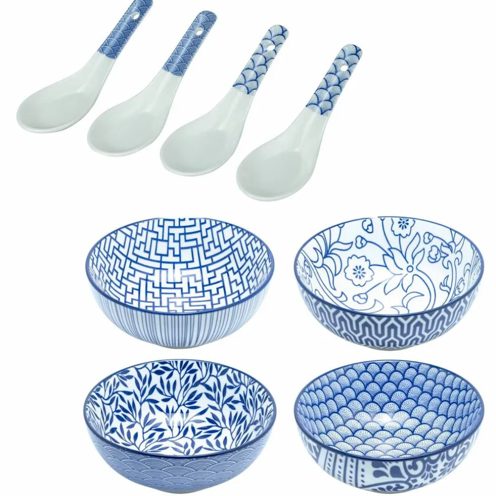 Misoskål med sked 4-pack