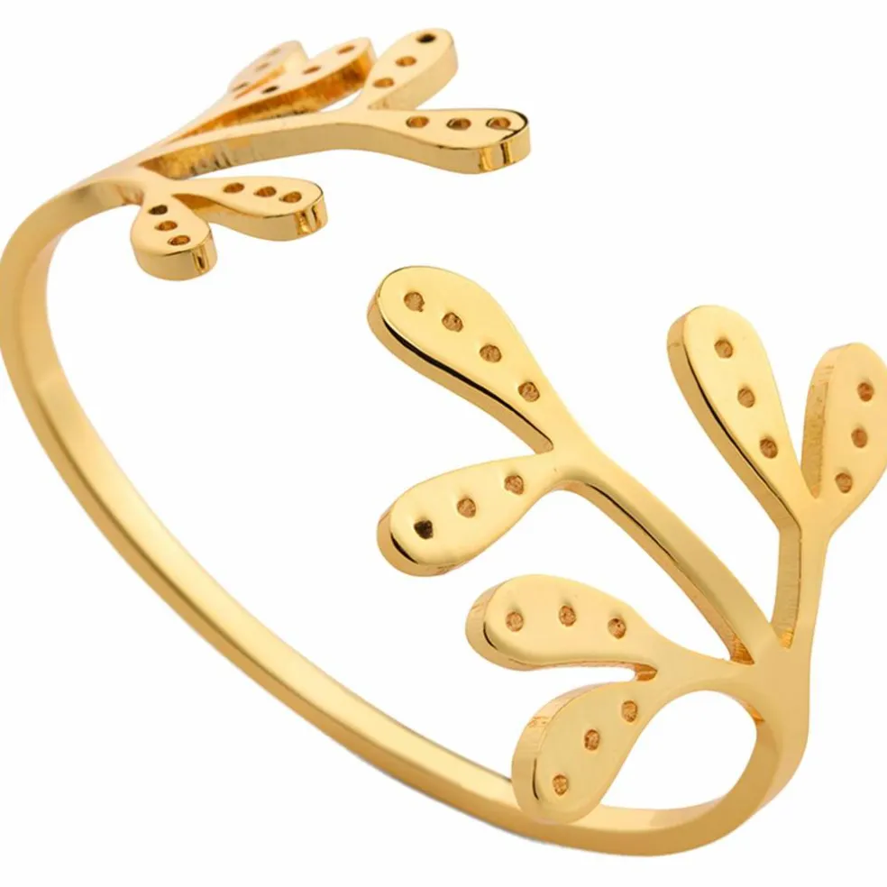 Mistletoe Servettring 2 st, brass