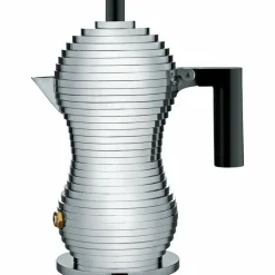 Mokabryggare Aluminium/Röd Small 7 cl
