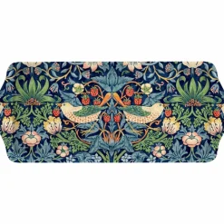 Morris & Co Strawberry Thief Blå Serveringsbricka
