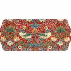 Morris & Co Strawberry Thief Röd Smörgåsbricka