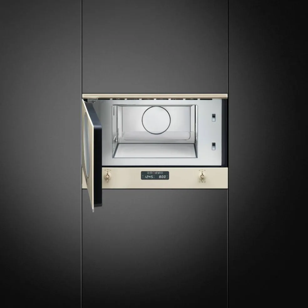 MP822PO integrerad mikrovågsugn, creme