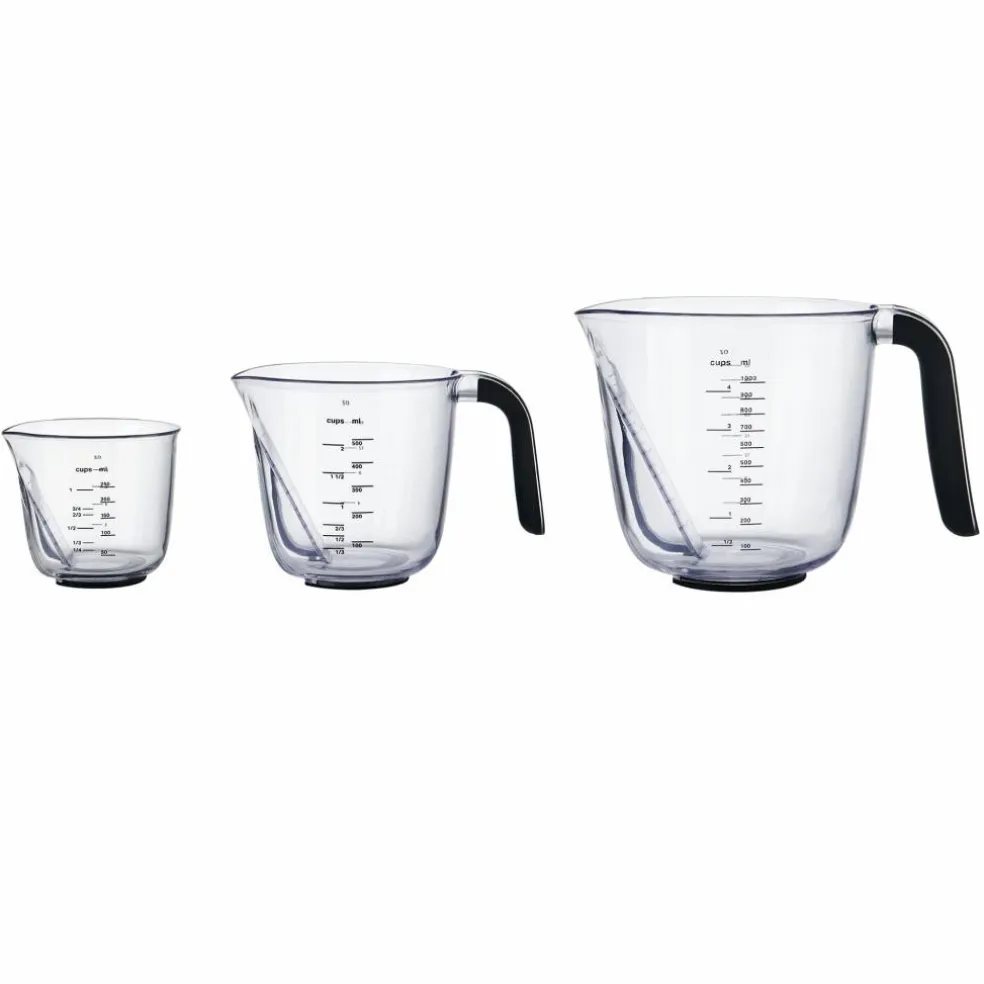 Måttkannor 3-pack, mattsvart