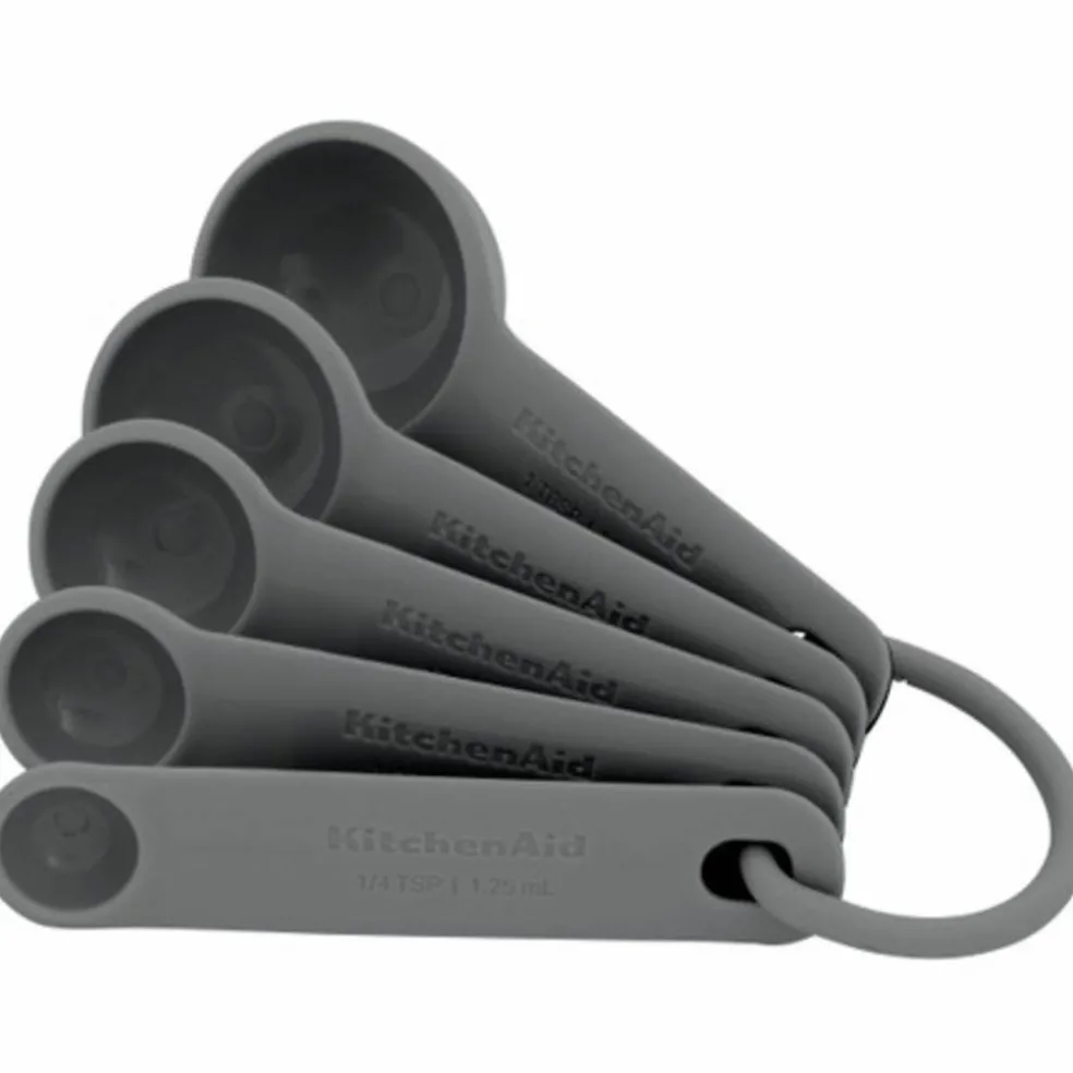 Måttskedsset 5 delar, charcoal grey