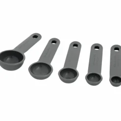 Måttskedsset 5 delar, charcoal grey