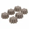 Muffinsform blomma 6 st, latte