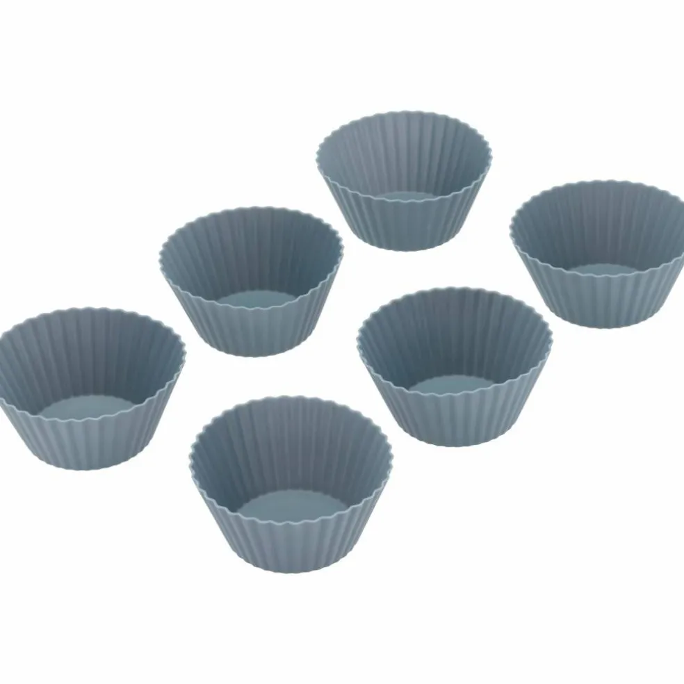 Muffinsform 6-pack, 7x3 cm, indigo