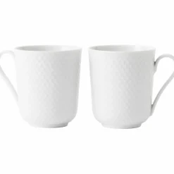 Mugg med handtag 33 cl Vit 2-pack