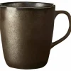 Mugg med öra metallisk brun 35 cl.
