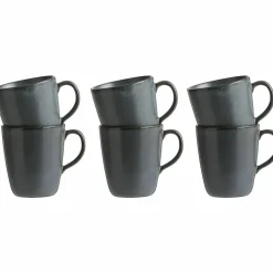 Mugg med öra 6 st. Metallic Brown