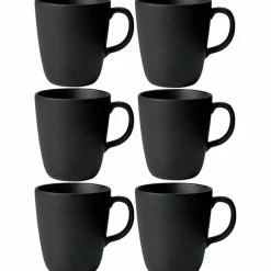 Mugg med öra 6 st. Metallic Brown