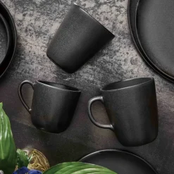Mugg med öra, 6 st, titanium black