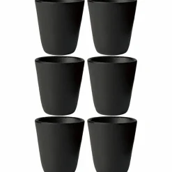 Mugg 6 st Metallic Brown
