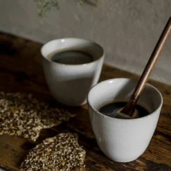 Mugg utan öra 11,5 cm, naturvit