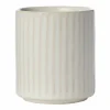 Mugg utan öra räfflad 8 cm, naturvit