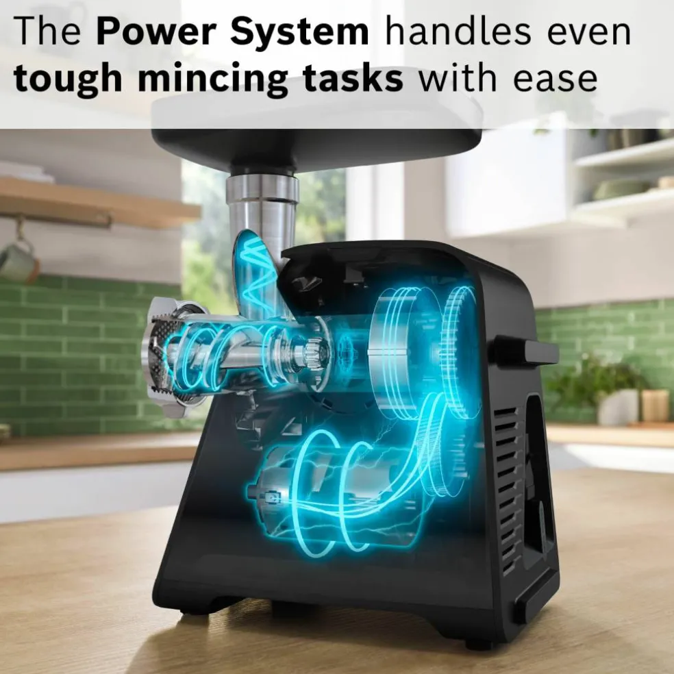 Multipower Series 6 MFWS682B köttkvarn, svart/silver