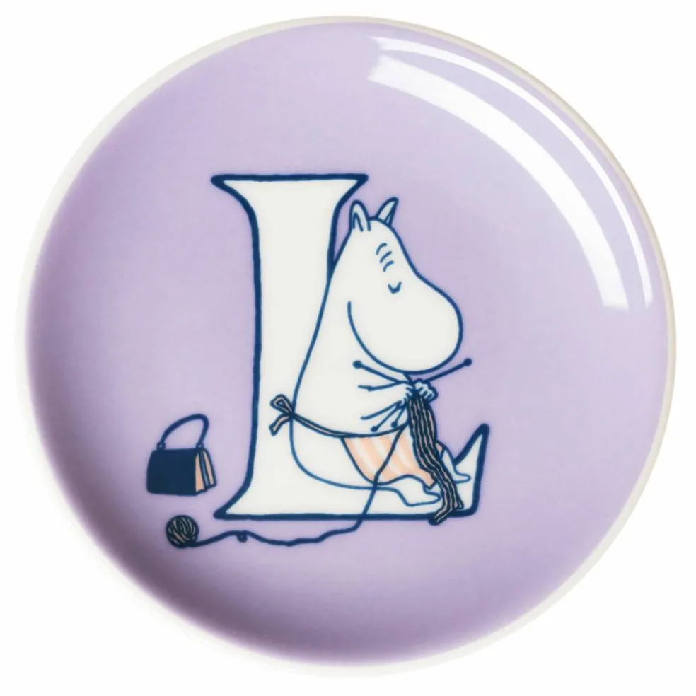 Mumin E assiett 10,5 cm, korall