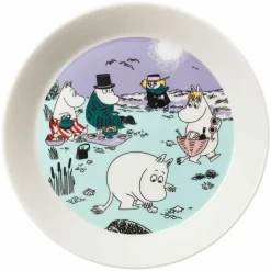 Mumin En dag på stranden tallrik 19 cm