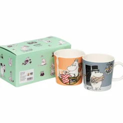 Mumin Familj & Vänner mugg 2-pack, 0,3 liter