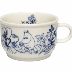 Mumin Haru mugg 30 centiliter, blå/vit