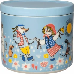 Mumin Sommardans burk 0,7 liter, flerfärgad
