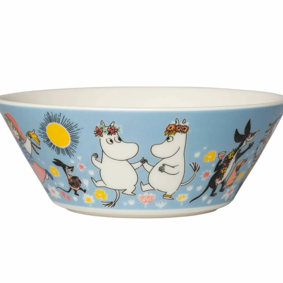 Mumin Sommardans skål 15 cm, flerfärgad