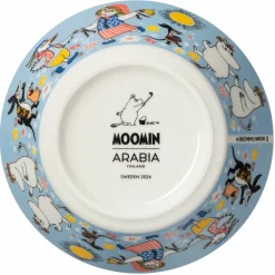 Mumin Sommardans skål 15 cm, flerfärgad